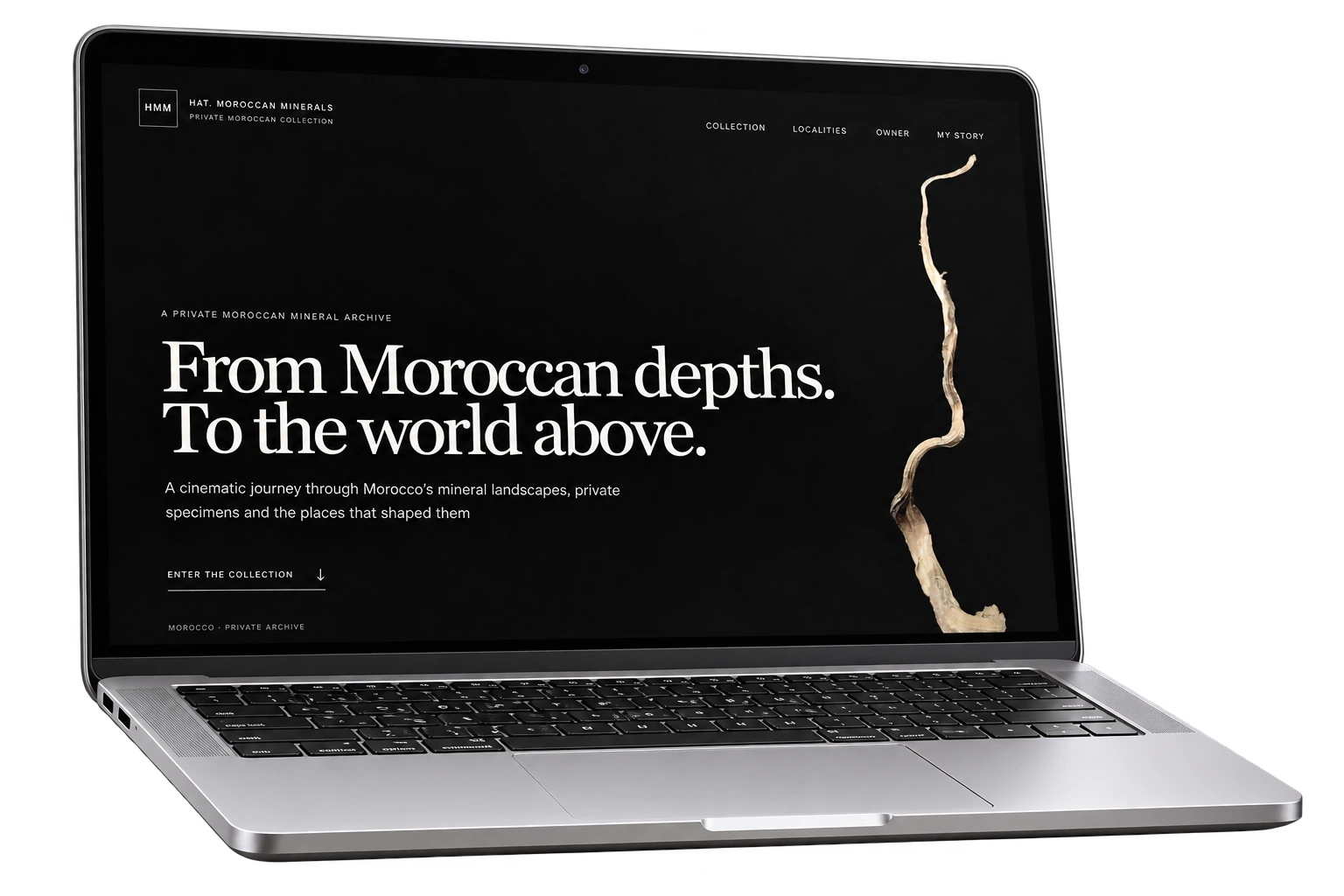 Hat Moroccan Minerals private collection website